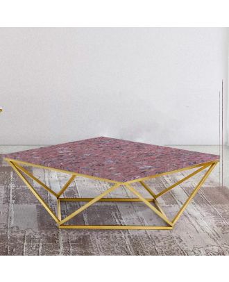Coffee table, Gold*Red - EM8
