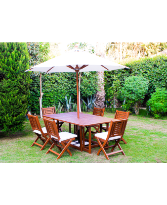 Round wood umbrella,400 cm - MB021