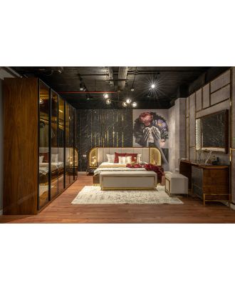 gold bed, 200*220 cm - SIN-050