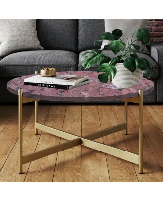 Coffee table, Gold*Red - EM26