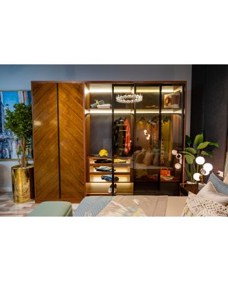 Flora wardrobe, natural wood, 300*240 - Sin.New2