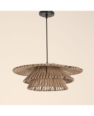 Li contrasted pendant light - Beige - 13009BeB