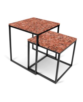 Side Table set, Black*Red - EM42