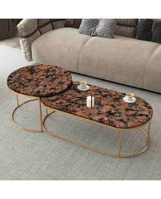 Coffee table set, Gold - EM50