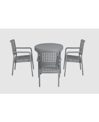 Outdoor furniture set, 4 Chairs and Table - S 45