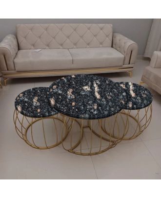 Coffee table set, Gold - EM78