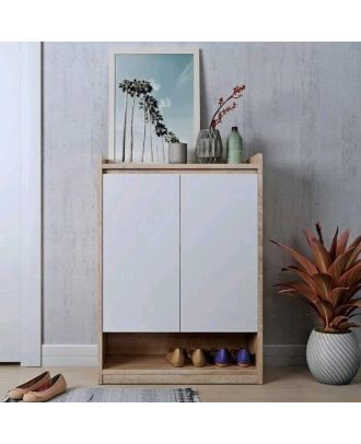 Shoe rack, White*Beige - A003