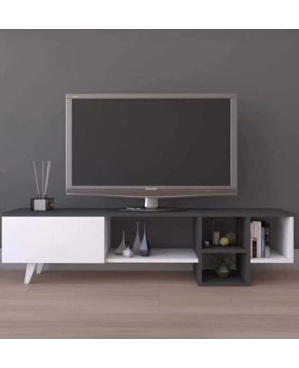 TV Unit, White*dark gray - A025