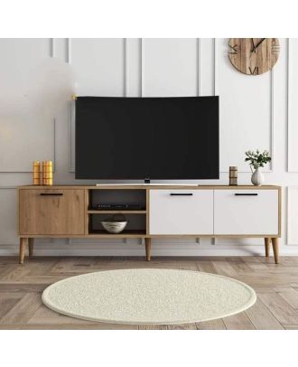 TV Unit, White*Beige - A027