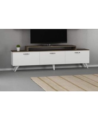 TV Unit, White*Brown - A028