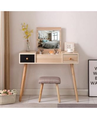 Makeup vanity, Wooden*Black - A046