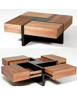 Coffee Table, Beige*Brown - A074