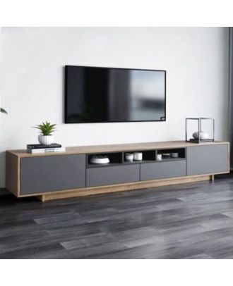 TV Unit, Beige*Black - A076