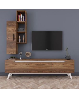 TV Unit, Brown*White - A098