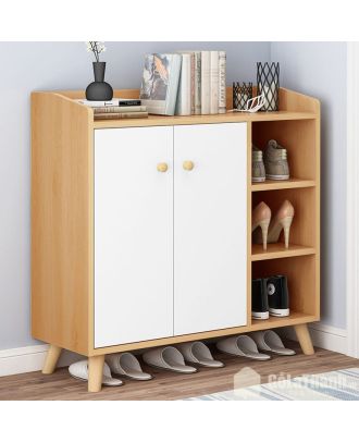 Shoe Rack, White*Beige - A111