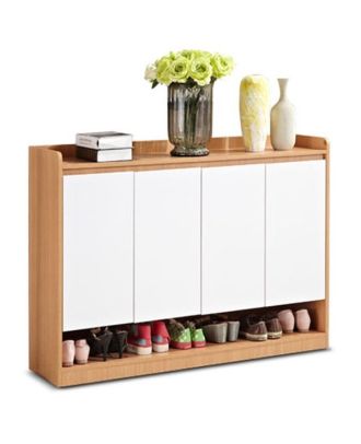 Shoe Rack, White*Beige - A115