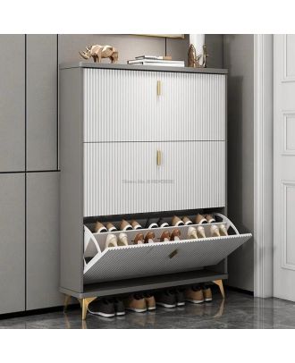 Shoe Rack, White*Gray - A120