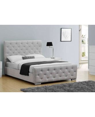 Modern bed, gray - ABR012