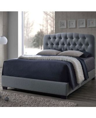 Modern bed, gray - ABR016