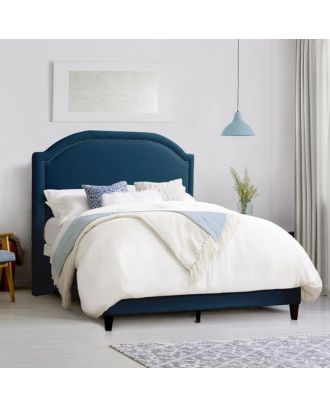 Modern bed, blue - ABR017
