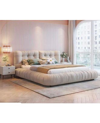 Modern bed, beige - ABR022-160 cm
