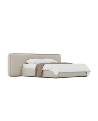 Modern bed, beige - ABR024