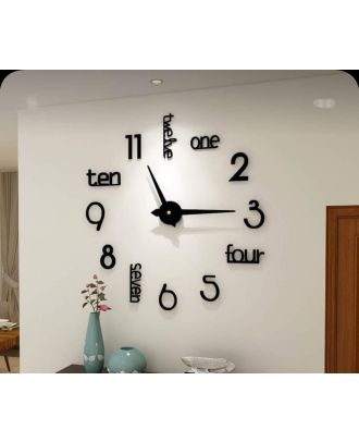 ساعة حائط، اسود - AG318
