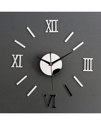 ساعة حائط، فضي لامع - AG351