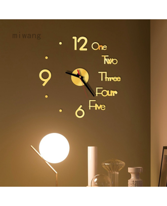 ساعة حائط، ذهبي لامع - AG352