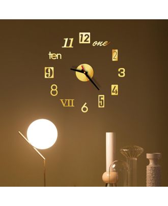 ساعة حائط، ذهبي لامع - AG354