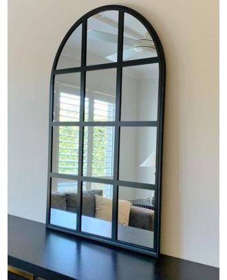 مرايا اطار خشبي، اسود - AG541