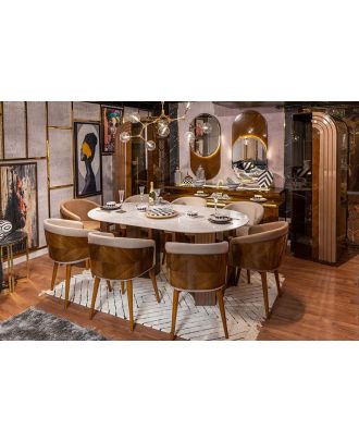 Kayan dining table, 200*110 cm - SIN-107