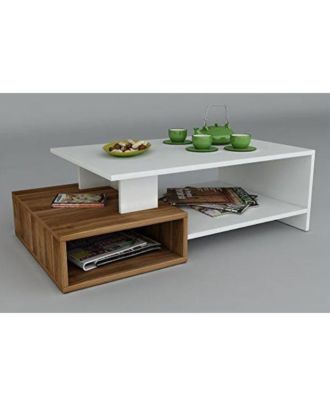 Modern coffee table, White*Beige - B-162