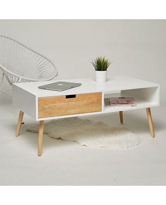 ترابيزة قهوة - ابيض*بيج - B-296