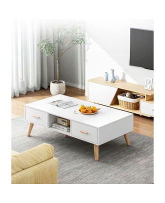 ترابيزة قهوة - ابيض*بيج - B-308