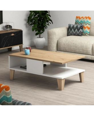 Modern coffee table, White - b-618