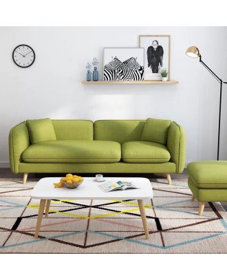 Sofa soft foam, Beech wood, green - BF09