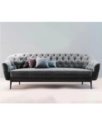 Modern sofa, Beech wood, Gray - BF116