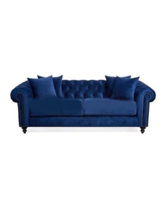 Sofa soft foam, Beech wood, blue - BF15