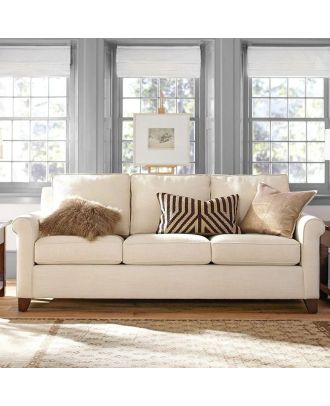 Sofa soft foam, Beech wood, Off White - BF22