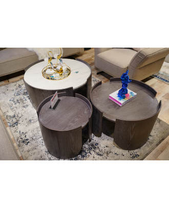 Biza coffee table set, three pieces, art-195