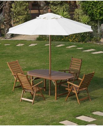 Round wood umbrella,300 cm - MB019