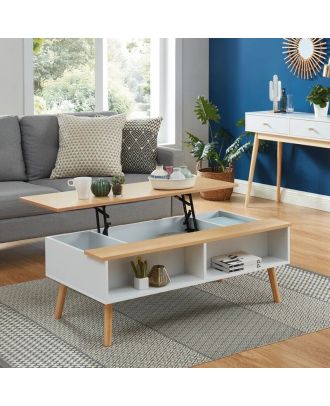 ترابيزة قهوة - ابيض*بيج - brt106