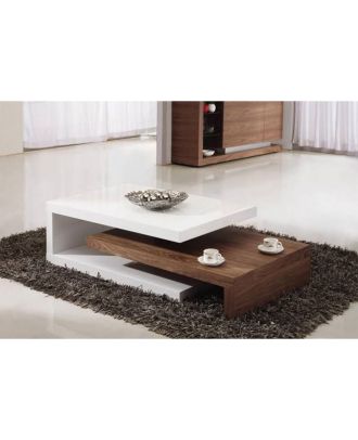 Coffee Table, White*Brown - BRT64