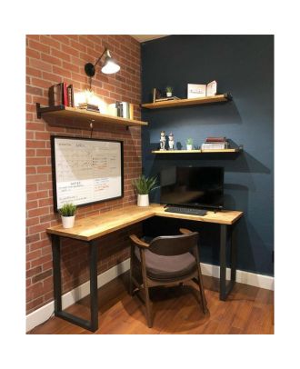 Black Metal Desk- 100cm - cal.off.12