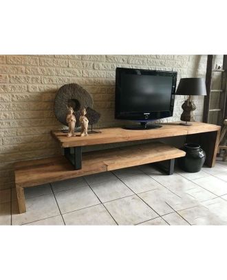 Metal TV Unit Black - cal.tvu.04