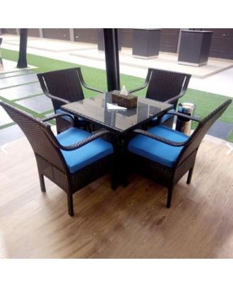 Outdoor Furniture Set 5 Pieces, Black - SH95