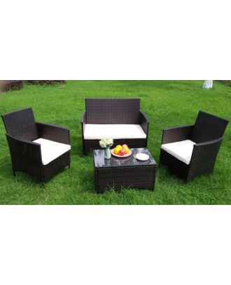 Outdoor furniture set 4 pieces - Brown ، SH69