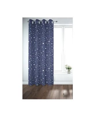Printed curtain, Navy Blue, 130*260cm - cat-11