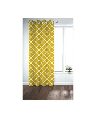 Printed curtain, Mustard, 130*260cm - cat-18